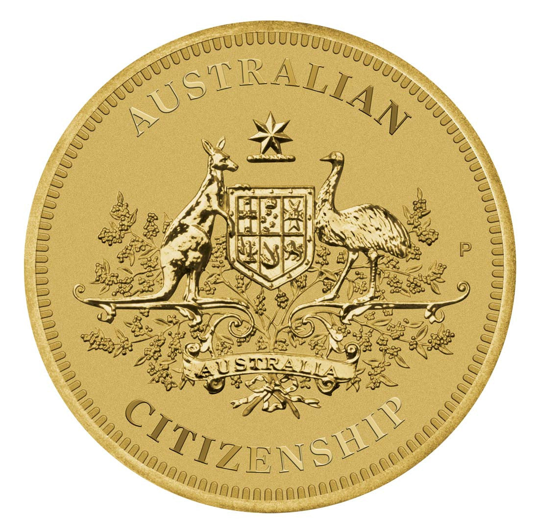 AUSTRALIAN CITIZENSHIP 2023 $1 COIN IN CARD 