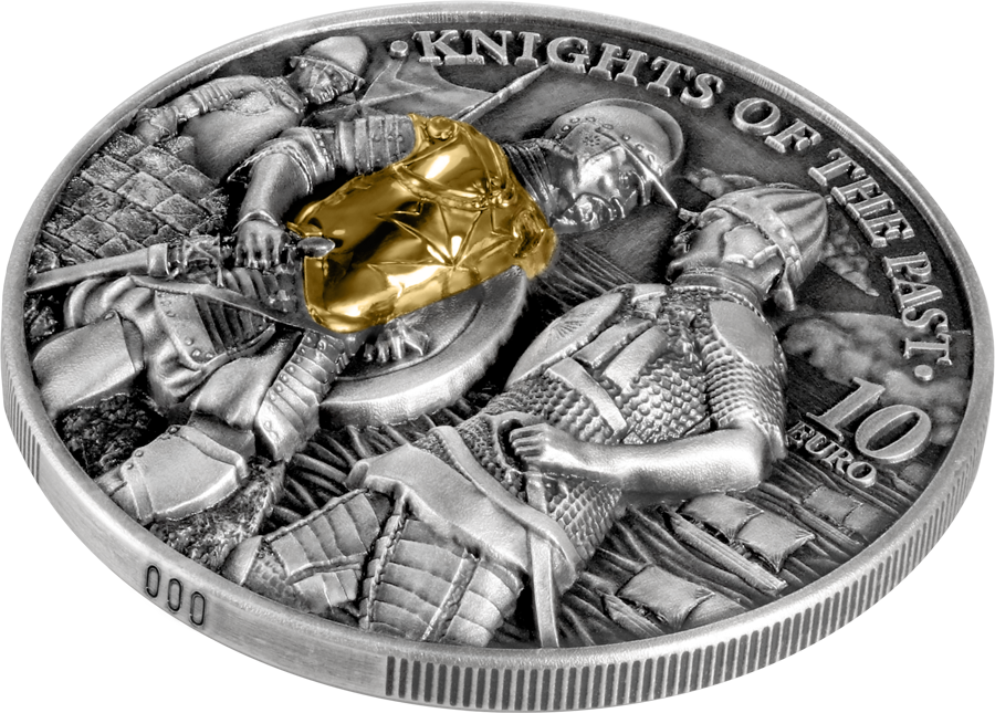 Knights Of The Past 2022 2oz Silver Antique .9999 Coin