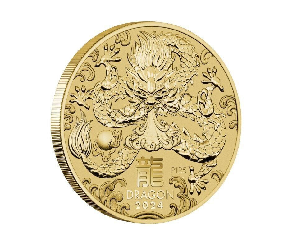 Perth Mint Christmas Island Lunar New Year of the Dragon PNC