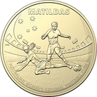 Royal Australian Mint $1 AlBr Slide Tackle UNC Matilda FIFA Soccer Coin 2023