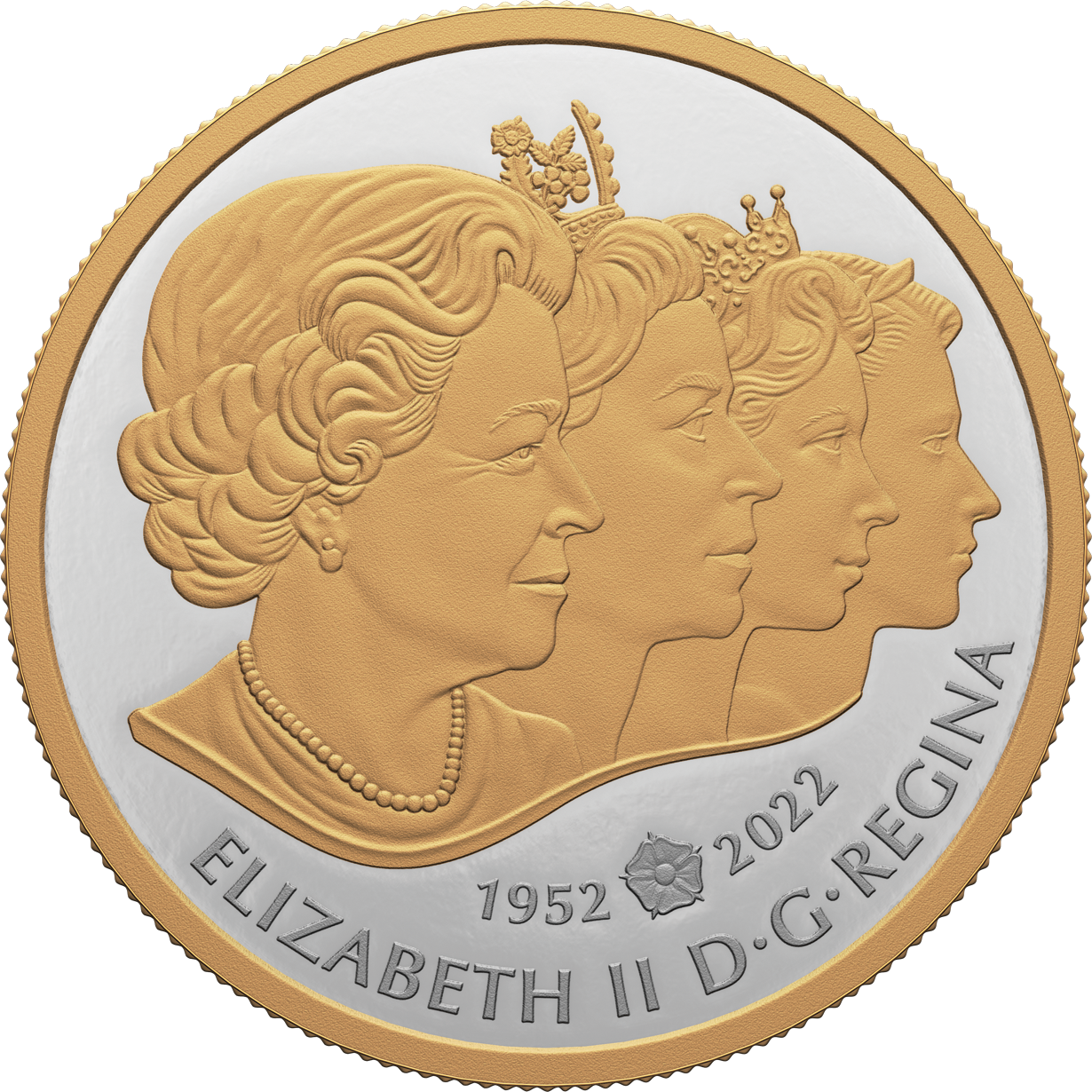 2022 The Imperial State Crown Queen Elizabeth II 23.17 g .9999 Silver Gold Plated Proof Coin Canada