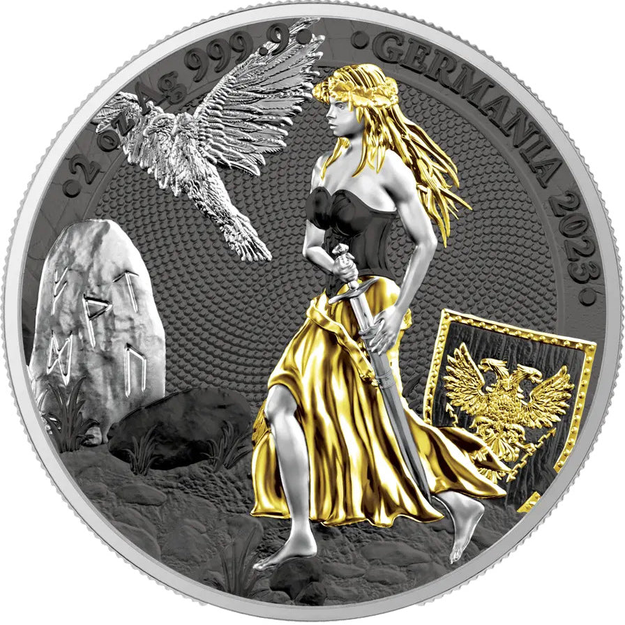 Germania Mint ANDA Money Germania 2 oz 2023 Coloured Silver Bullion Coin