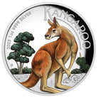 Perth Mint Australian Kangaroo 1 oz Silver Proof Coloured Coin 2023