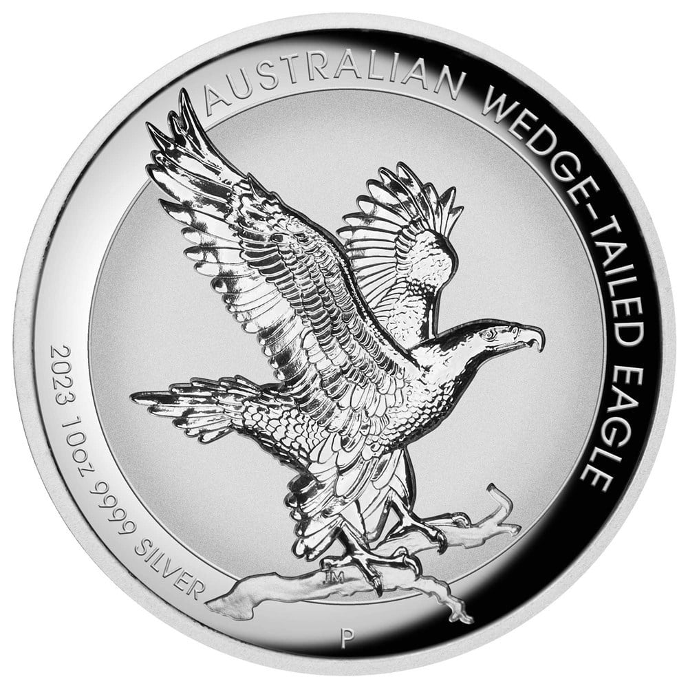 Australian Wedge-Tailed Eagle 10 oz 99.99% Silver Incused Coin