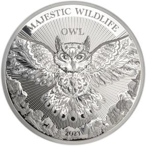 2023 Samoa Majestic Wildlife The Owl 1 kg .999 Silver Proof Coin