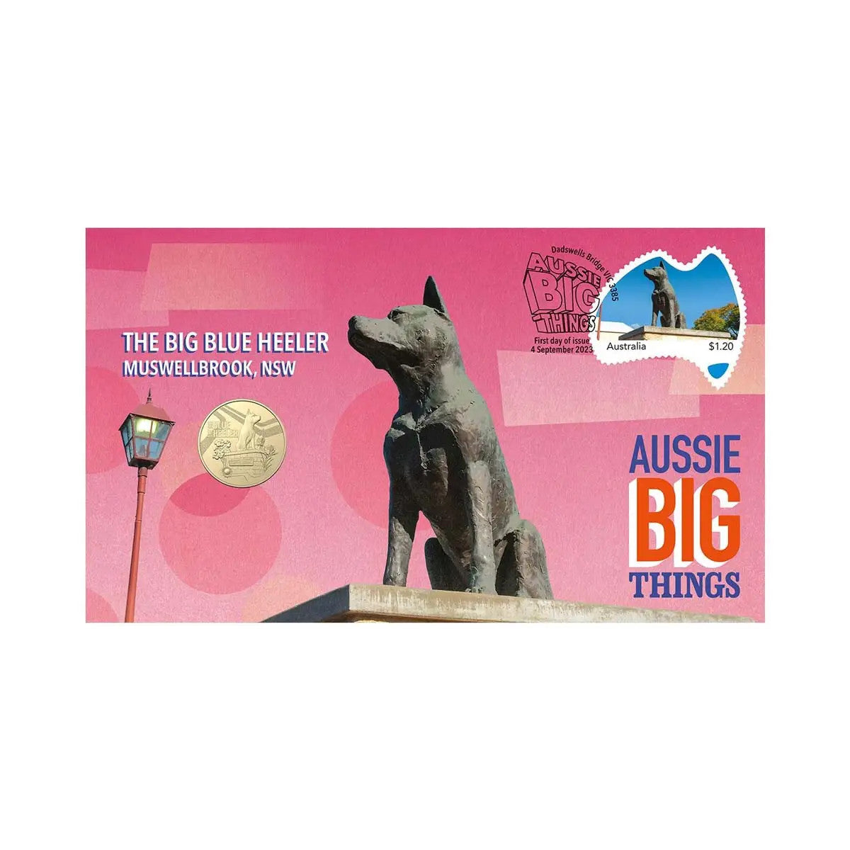 Royal Australian Mint Aussie Big Things The Big Blue Heeler 2023 PNC