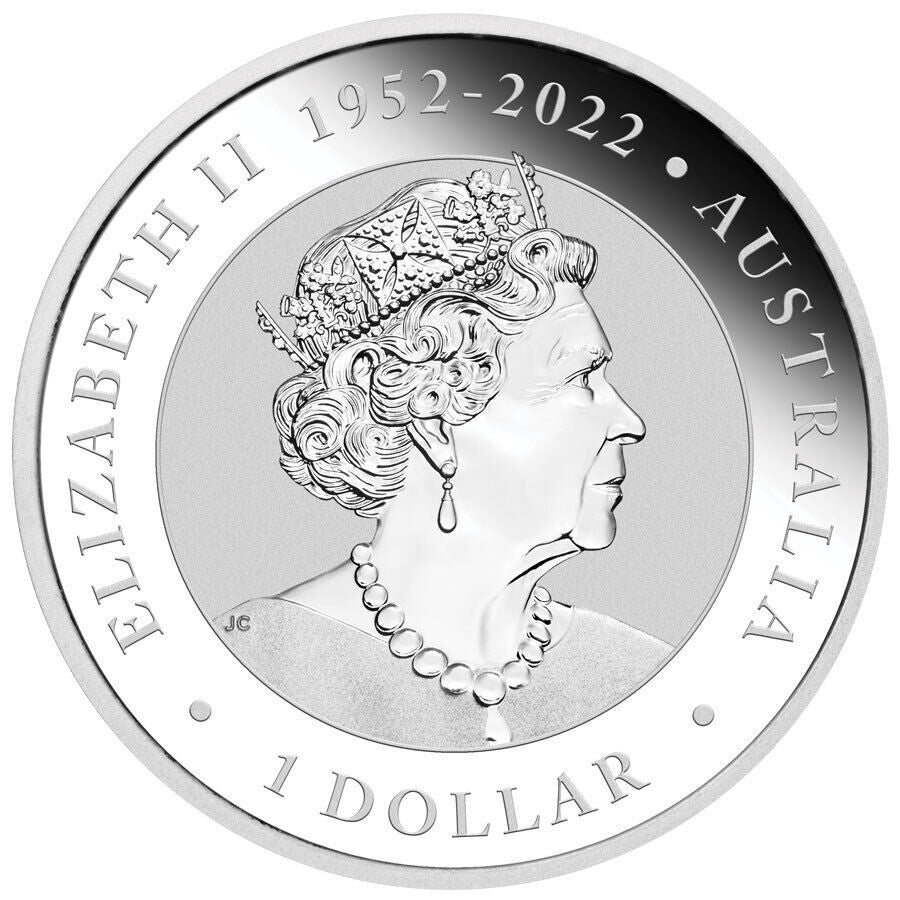 Perth Mint Australian Wedge-Tailed Eagle 2023 1oz Silver Coloured Coin