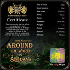 150th Anniversary - Around the World in 80 Days 2022 Niue $5 3oz Silver Coin