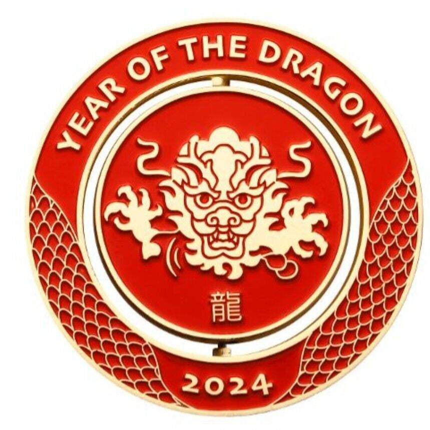 Christmas Island Lunar New Year of the Dragon Medallion Cover