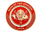 Christmas Island Lunar New Year of the Dragon Medallion Cover