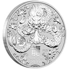 Perth Mint Lunar series III Year of the Dragon 2024 1 oz Silver Bullion Coin with Dragon Privy