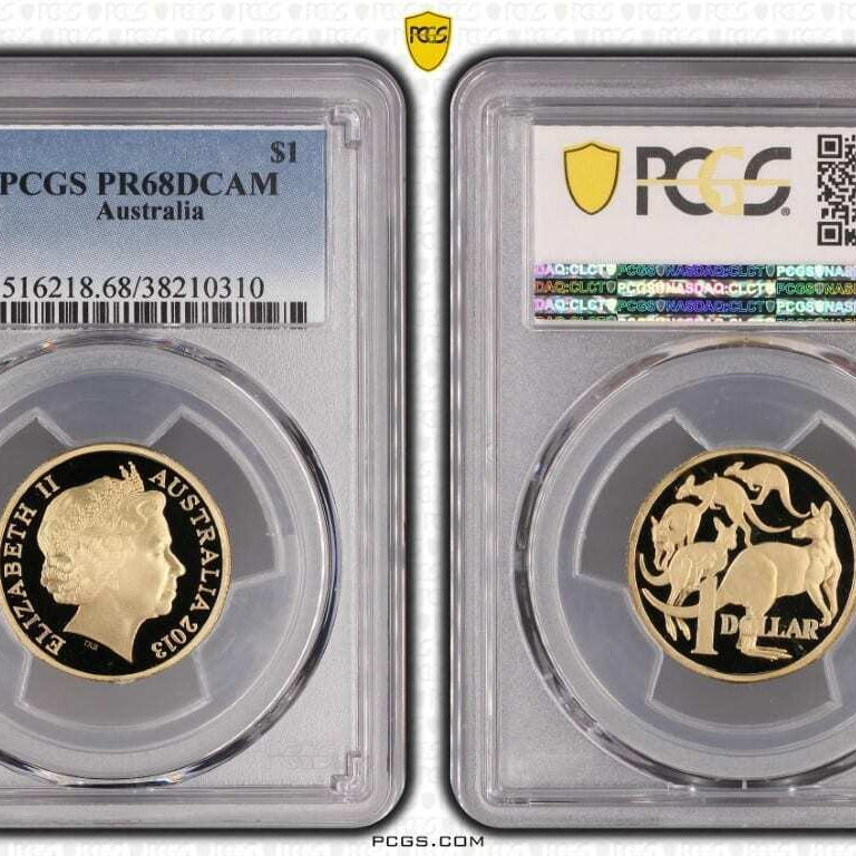 2013 Australian $1PCGS PR68DCAM Proof Coin