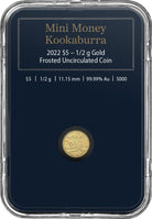 2022 $5 ½ gm Gold Frosted Uncirculated Coin – Mini Kookaburra